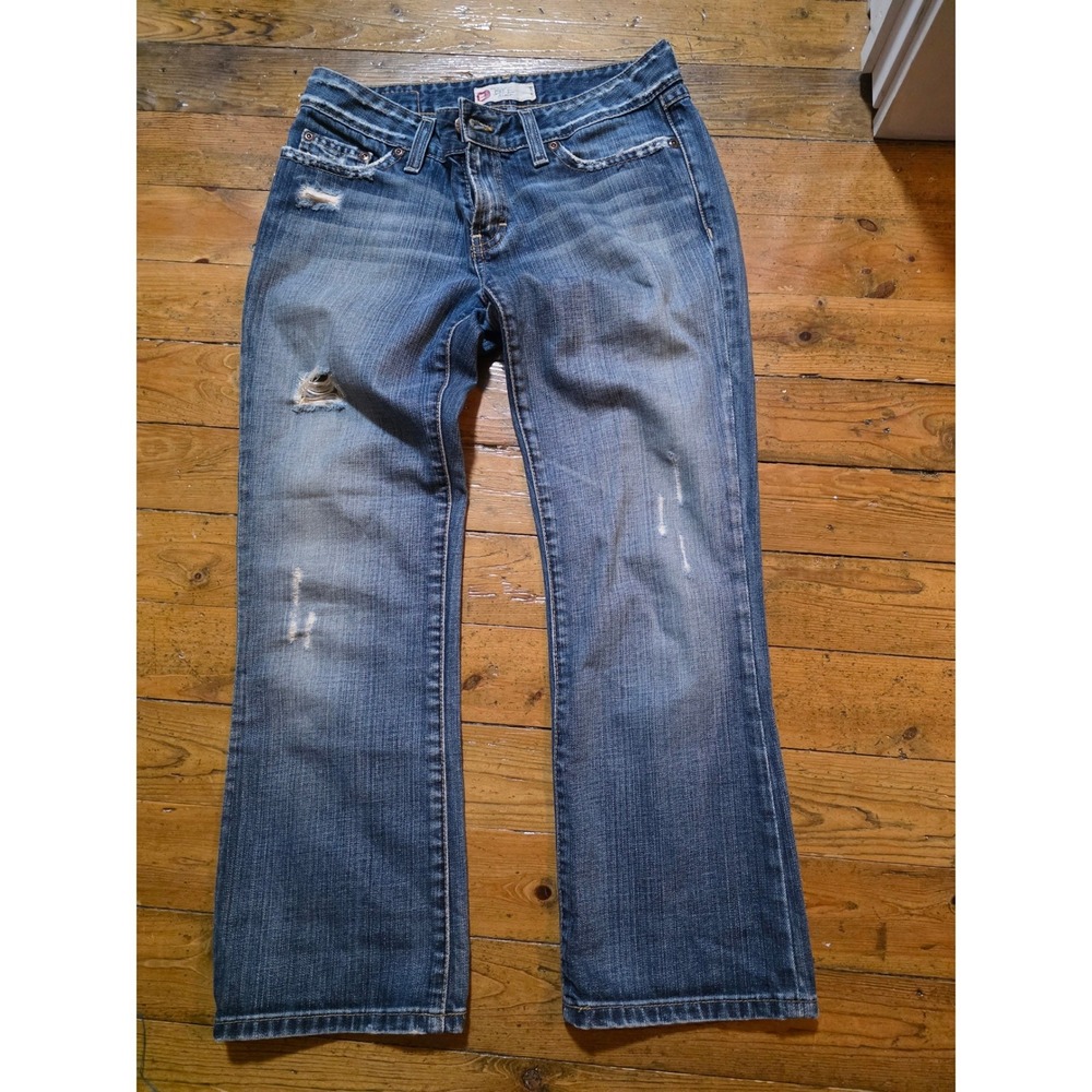 BKE Stella Bootcut Jeans Womens Medium Wash Distressed‎ Denim Pants